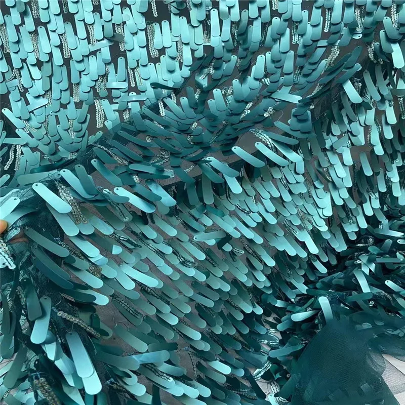 large spangle mesh embroidery sequin lace fabric glitter lace 3/5mm sequence sequin fabric for women dress fashion dress