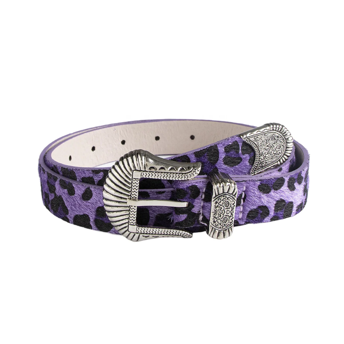 belts leather pu western cow boy belts in faux fur with 3 set metal buckles casual jeans belts unisex
