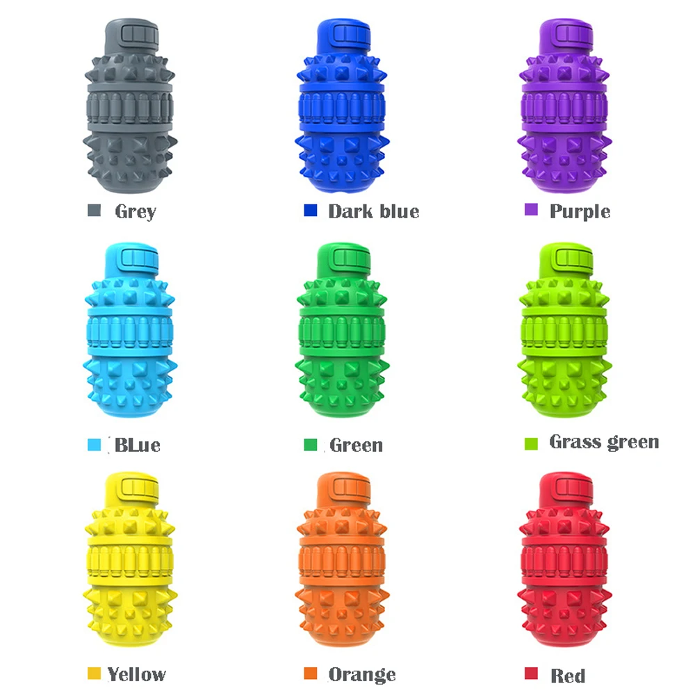 
Flat round squeaky insert cactus dog interactive toy 