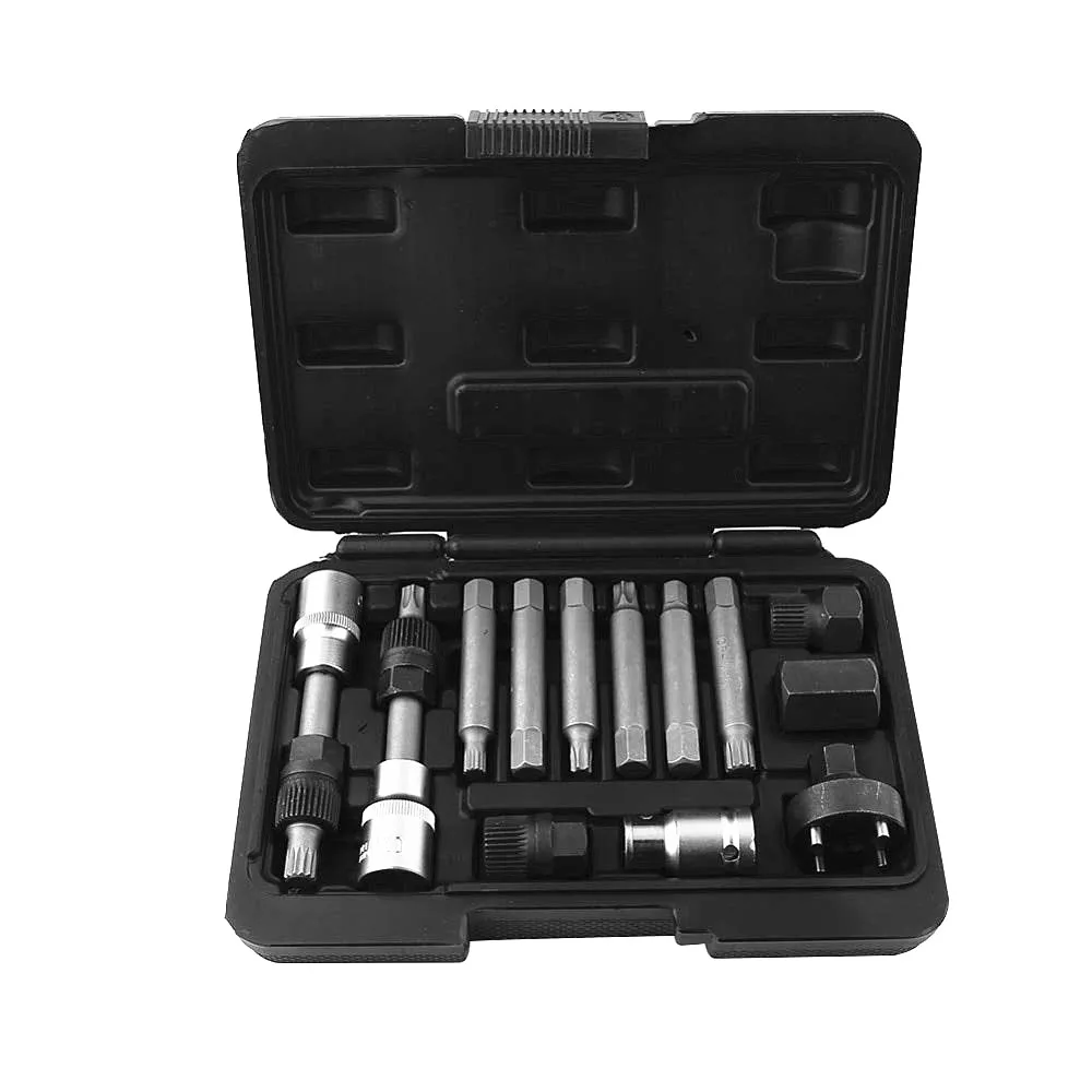 
13PC alternator repair tool, alternating current generator, alternator bit and socket spanner set 