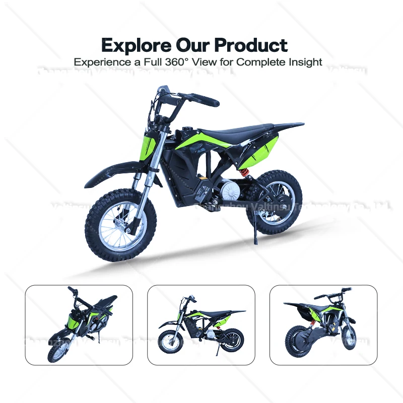 Long 15 mph teenagers small classic IPx4 high range children electric dirt bike motorcycle