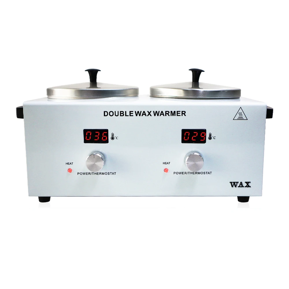 Electric Double Depilatory Wax Warmer With Display Screen For Melting Heater Dual Salon Hot Paraffin Home Use Products