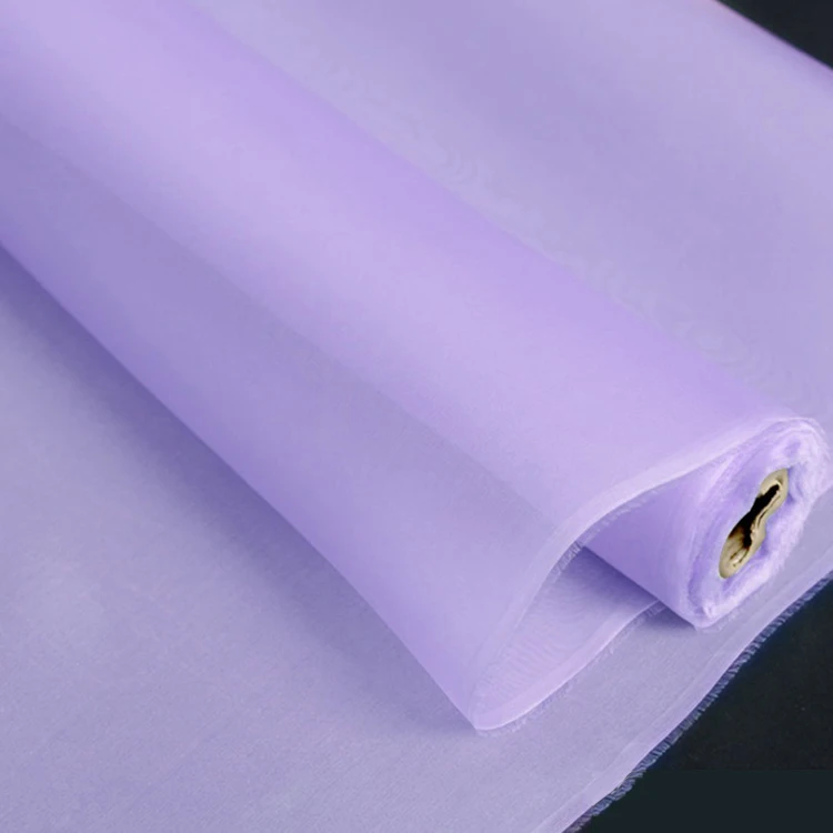 Thinner 5mm Silk Organza Fabric 140cm Width Sell by The Yard Plain Organza Fabric DIY Handmade