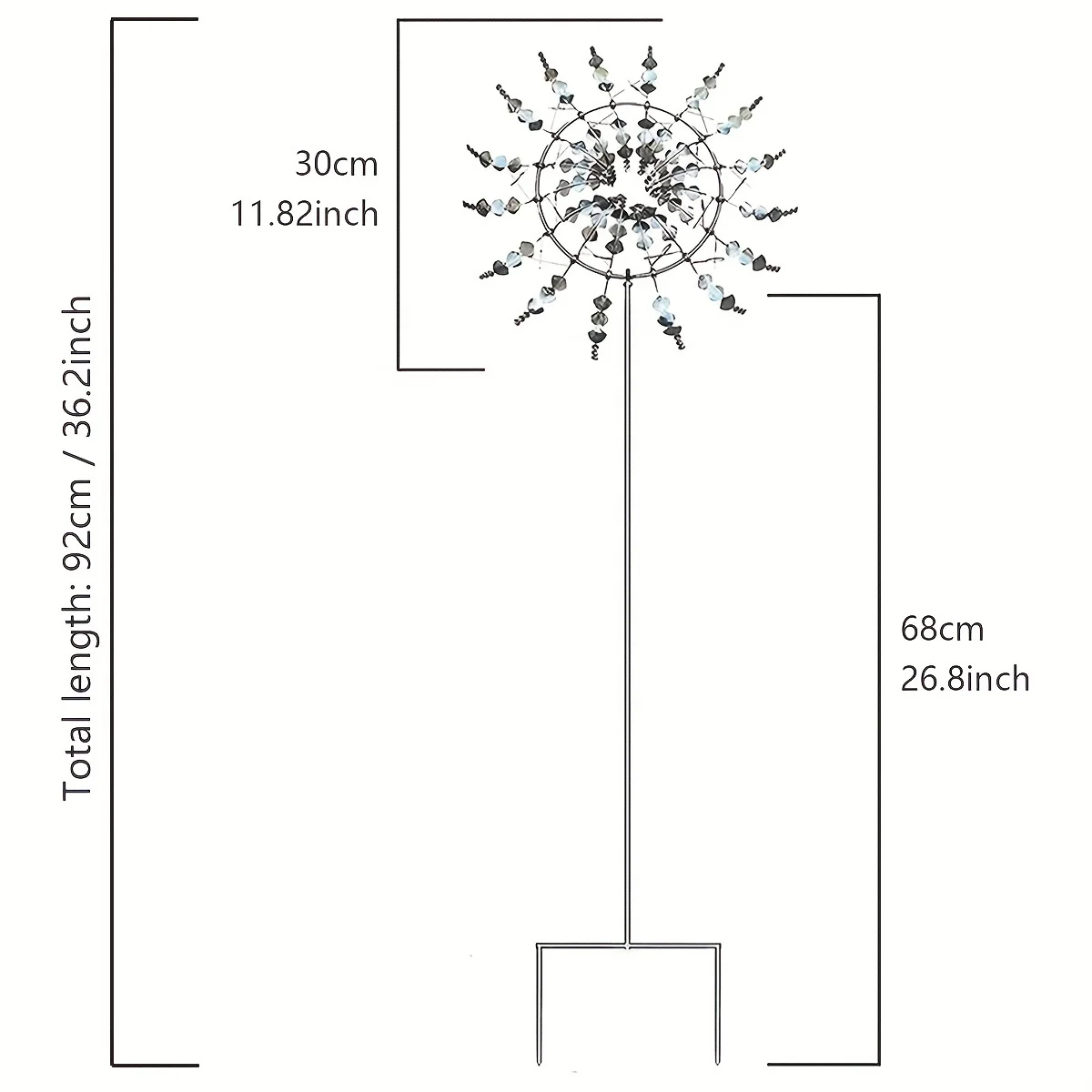 Magical Kinetic Metal Windmill Spinner Unique Wind Powered Catchers Creative Patio Garden Lawn Outdoor Courtyard Decoration