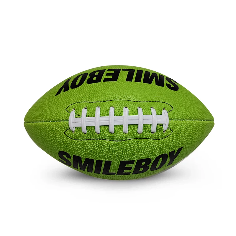 High Quality Game Use PU Composite Leather PU American Football Official Size Football Ball Size 9 Rugby