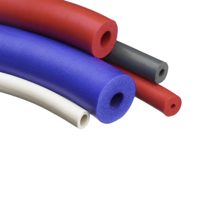 Customized Silicone Sponge Foam Extruded  Round Square Strip for Machine Sealing