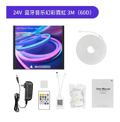 Wifi app  Full Color Digital Programmable RGB Led Silicone Tube Neon flex Strip Tube Light 24v Waterproof Ip67 6x12mm