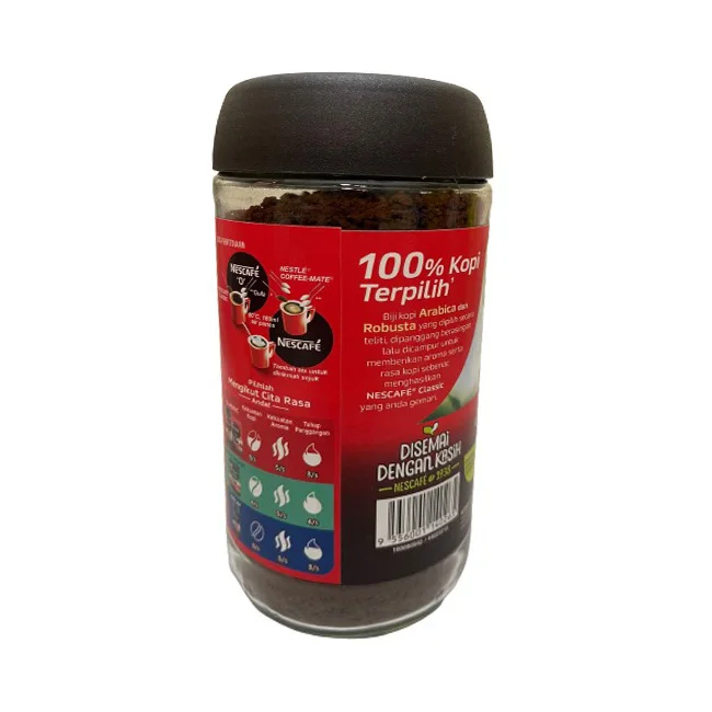 Лучшая цена экспортная Прямая Фабрика Малазийская Классическая банка для растворимого кофе Nescafee множество порций предлагающая экономичный вариант