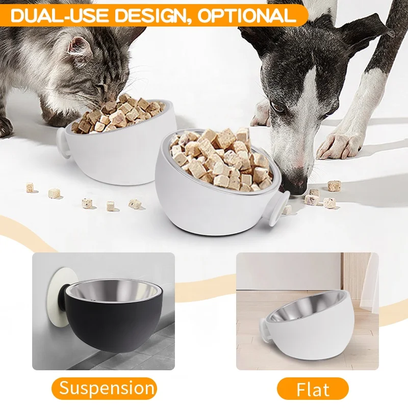 Оптовая продажа заводская цена tazones y alimentadores de mascotas подвесные магнитные присоски из Нержавеющей Стали Миски Для домашних животных кормушки для собак