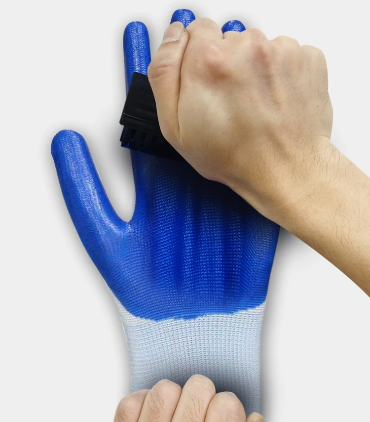 Professional Manufacture Coated Nitrile Gloves  Huge Discount knitted liner smooth nitrile gloves safety work gloves