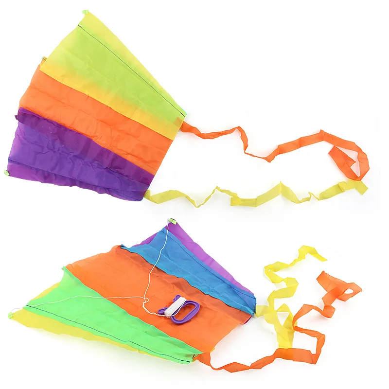 Fashion portable funny outdoor educational folding creative soft other toys pocket flying kite