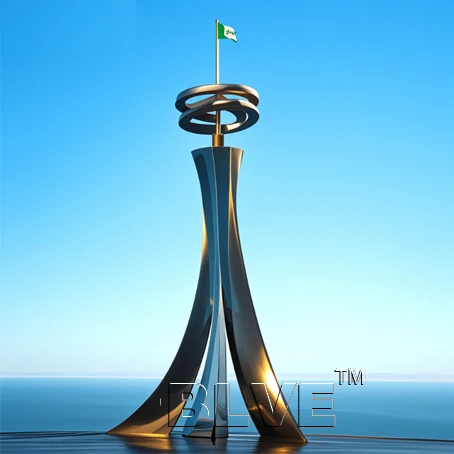 BLVE Large Size Outdoor Garden Decorative Sculpture Huge Metal Statue Stainless Steel City Project Sculpture