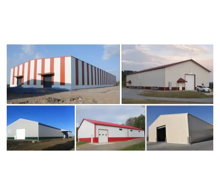 Factory prefabricated steel structure building workshop/ warehouse/ hangar/ hall/ garage
