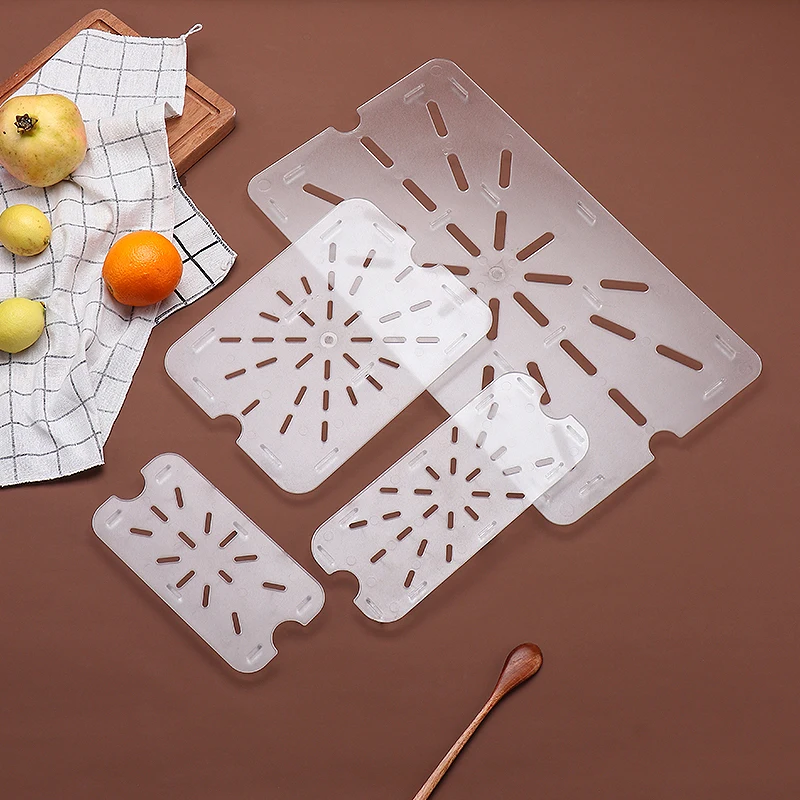 Acrylic drain plate Plastic plate transparent water separation fraction tray number of boxes pc1/1 1/2 1/3 1/4 1/6 1/9