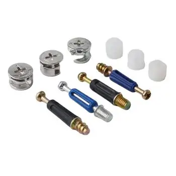 Furniture Cam Lock Nut For Cabinet Drawer Dresser And Wardrobe Furniture Panel Connecting Silver