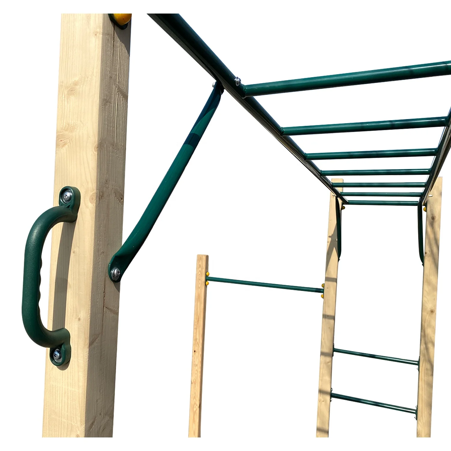 Big Elephant Play Outdoor Ninja Warrior Obstacles Monkey Bar Ladder Wall Gym