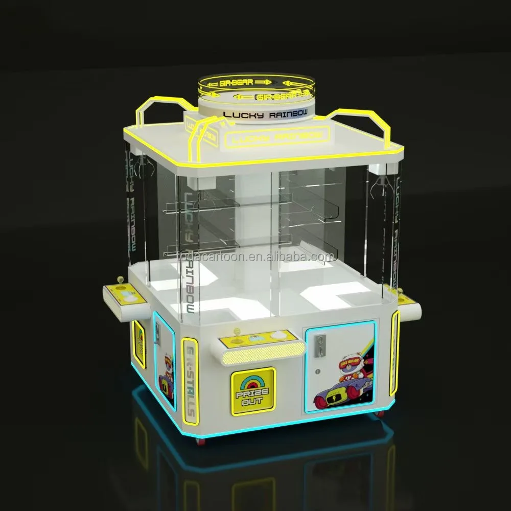 Toda coin operated arcade 4 players plush toys big claw machine cube toy claw machine claw machine