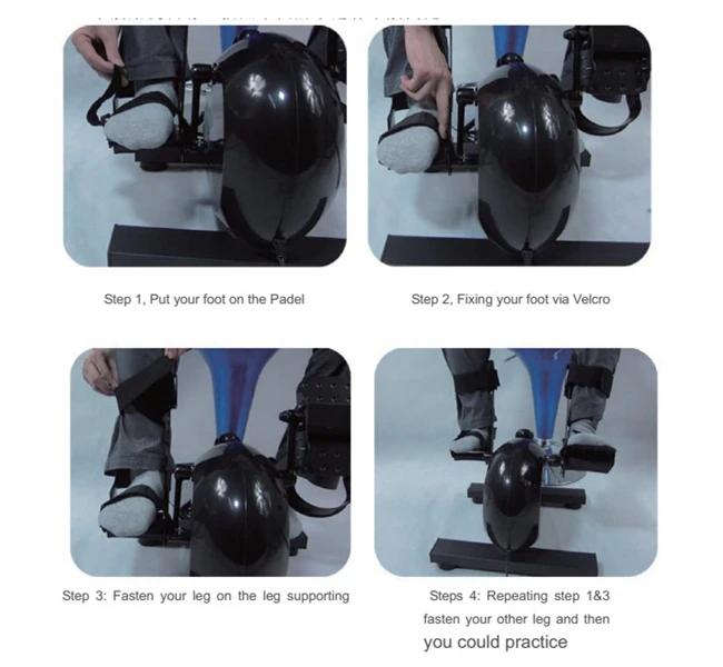 Rehabilitation Bike Fitness Equipment Hand Foot Pedal Exerciser Bike for Training Mini Active Exercise Cycle for home and office