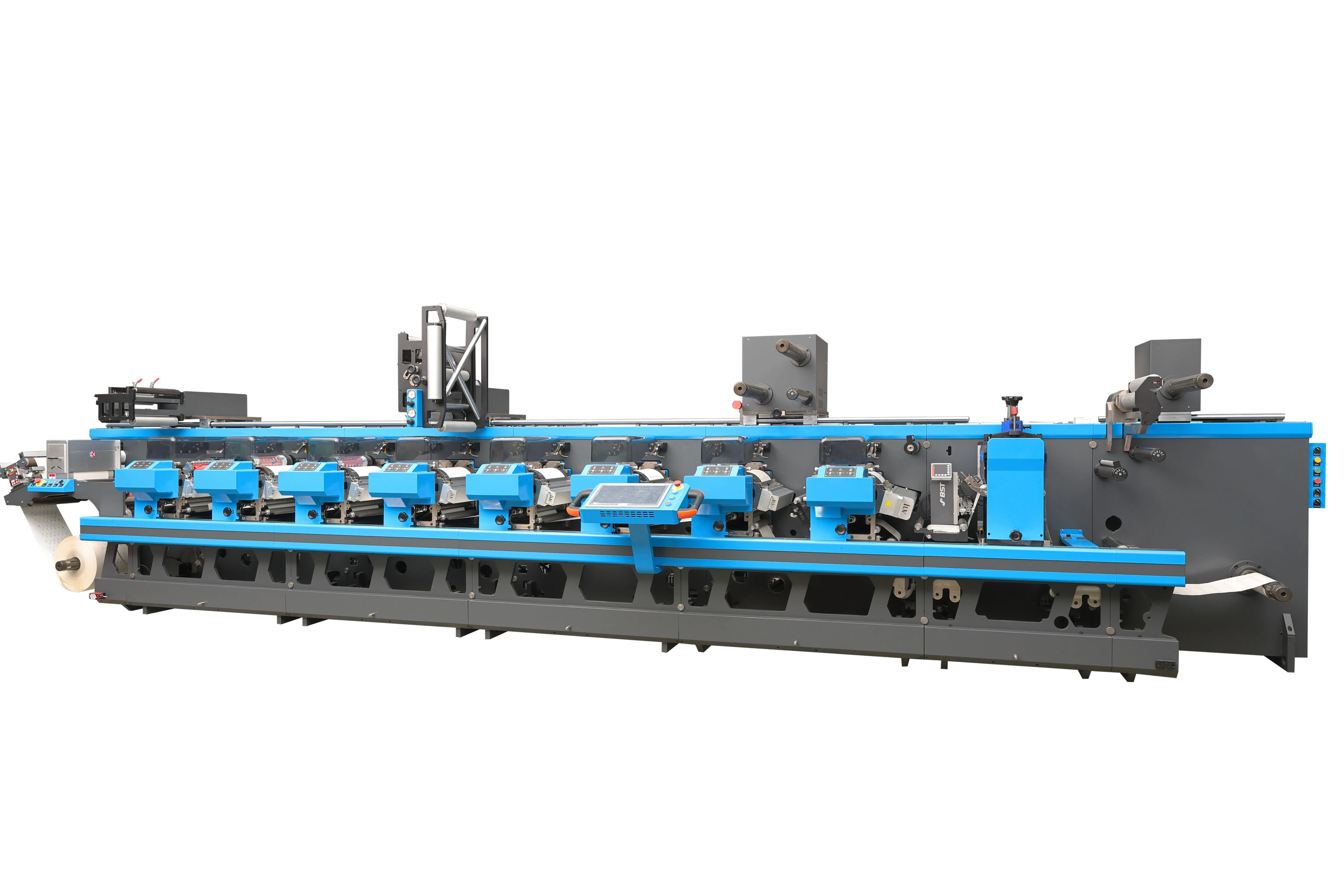 HONTEC/DIGIFINI RDA-350-8C Multi function  flexographic  printing machine with the each unit is driven by an independent servo