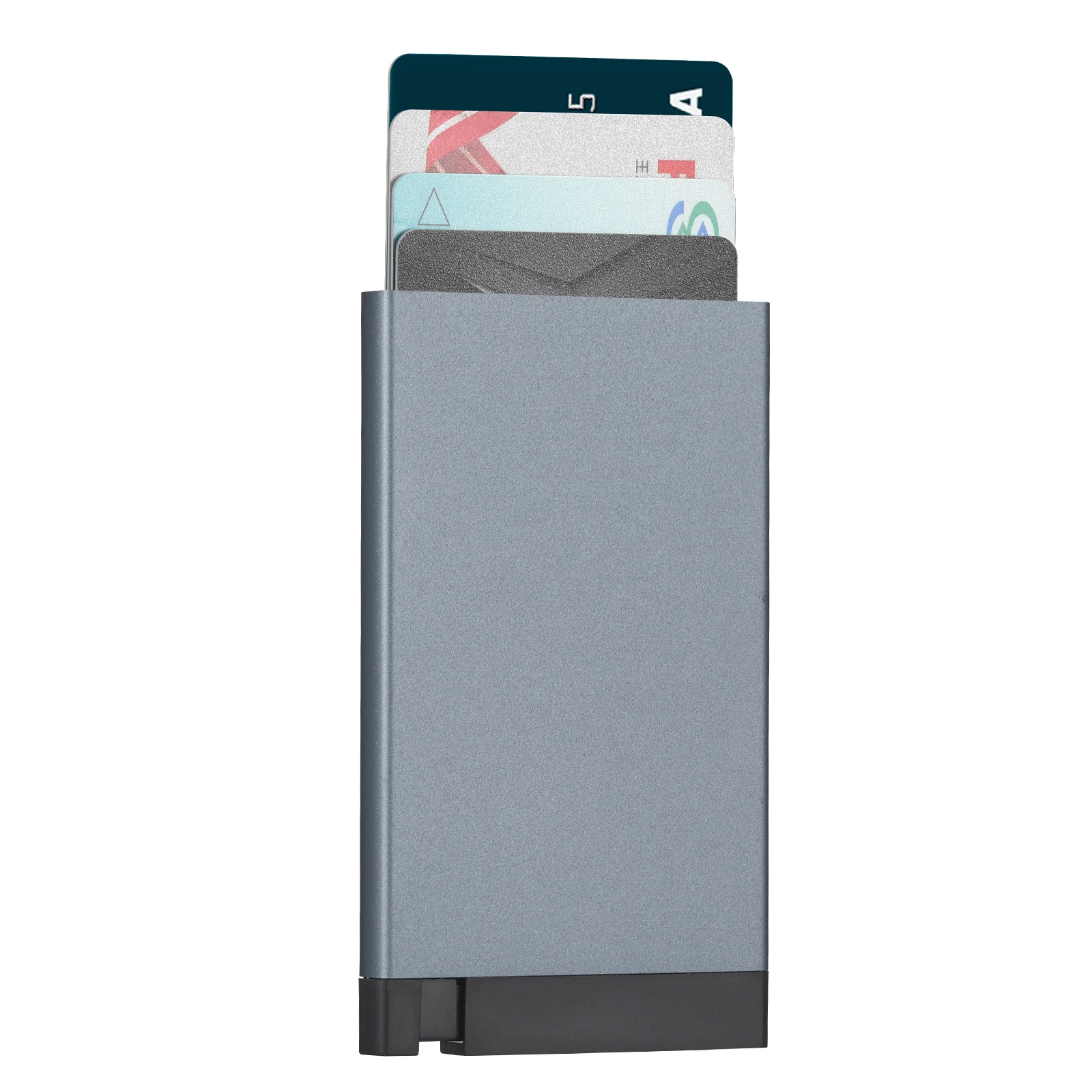 Card Holder Wallet Pop Up RFID Blocking Slim Aluminum Card Holder Metal Wallet