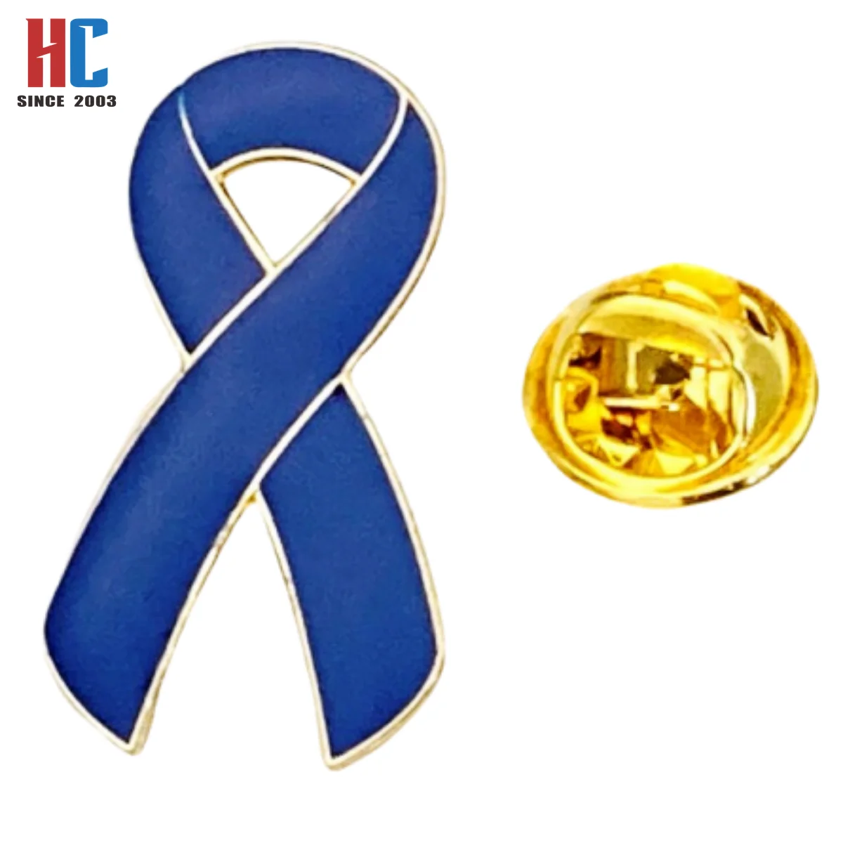 20 Years  Factory Custom Awareness Ribbon Pin For Ladies Women Men Lapel Pin Leukaemia Blood Cancer UK Orange