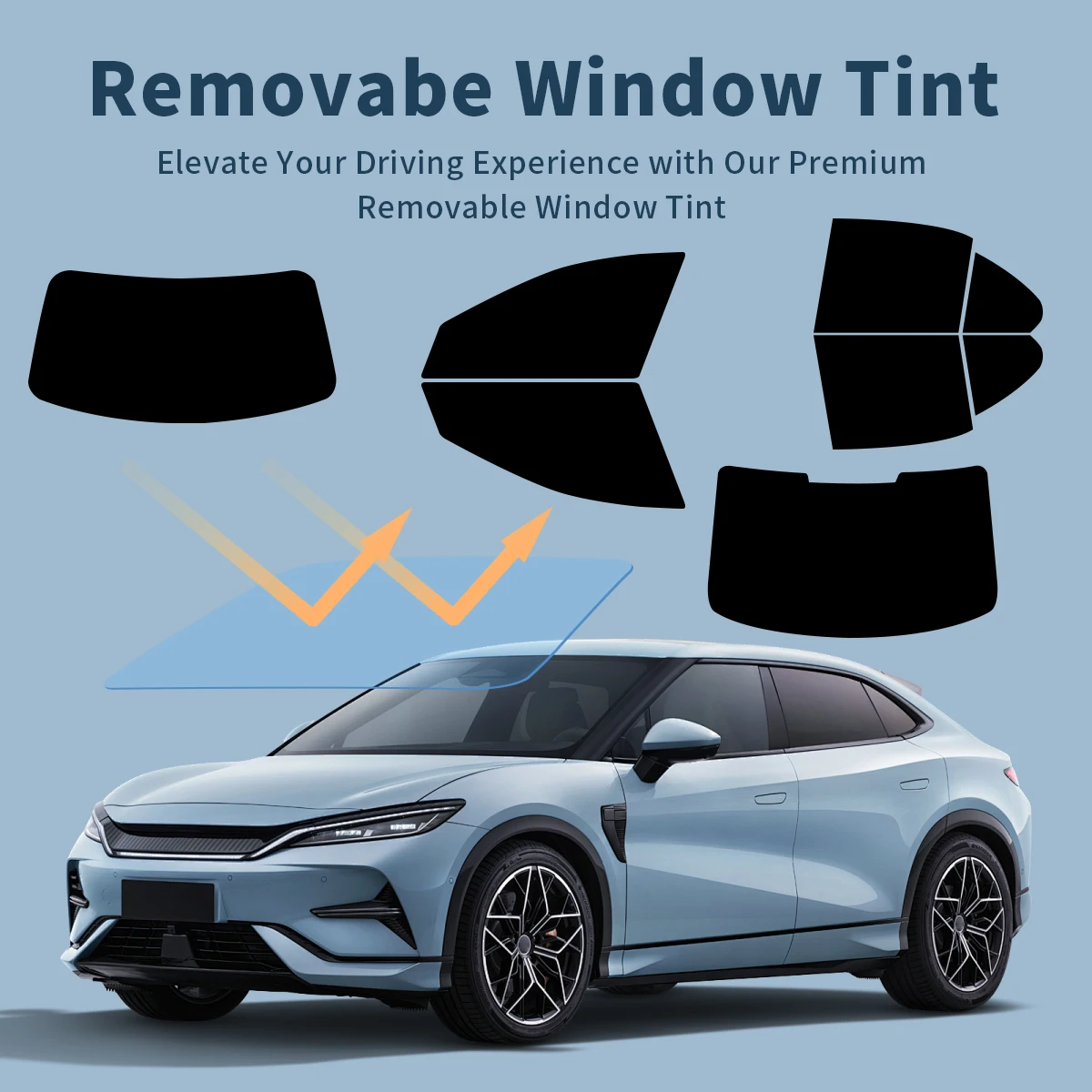 Съемная Тонировочная пленка для 100% окон автомобиля