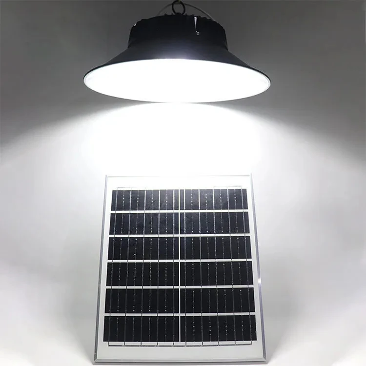 2024 factory price High efficiency super brightness Solar power led high bay light for industry work shop factory lighting