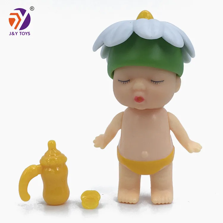 Wholesale cheap kids cute doll soft plastic toys 24pcs mini soft silicone newborn baby doll