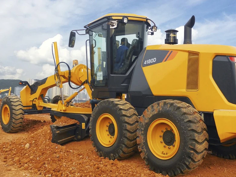 New 15500kg 180hp Motor Grader 4180D with Five-shank Rear Ripper