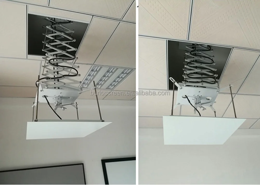 In-Ceiling Mounted Electric Motorized Projector Ceiling Mount Lift