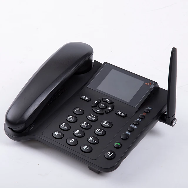 4G VoLTE LTE fixed wireless phone FWP desktop phone recording color screen sim landline  phone and WiFi hotspot