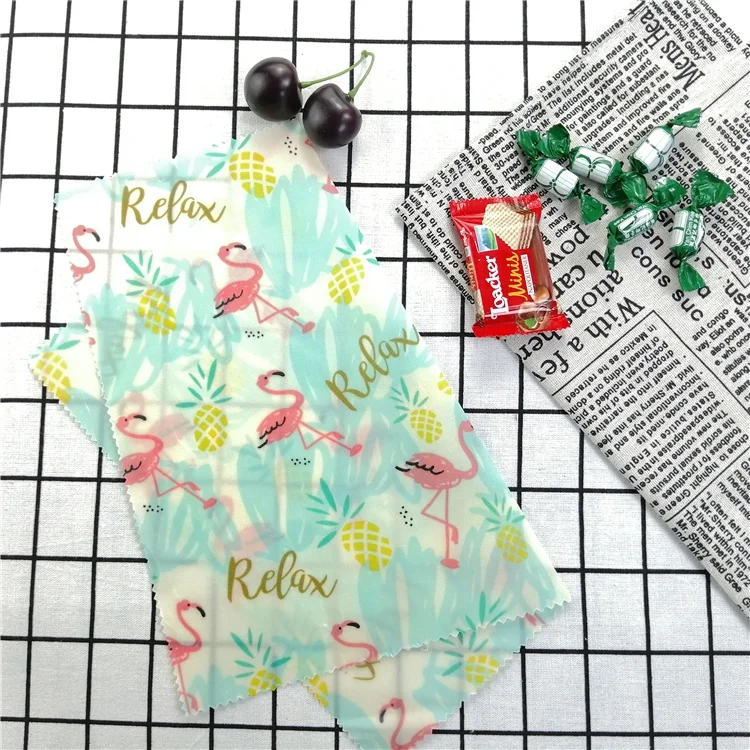 Non Toxic Sustainable Biodegradable Beeswax Food Wraps Natural 100% Hot Selling Beeswax Food Wrap