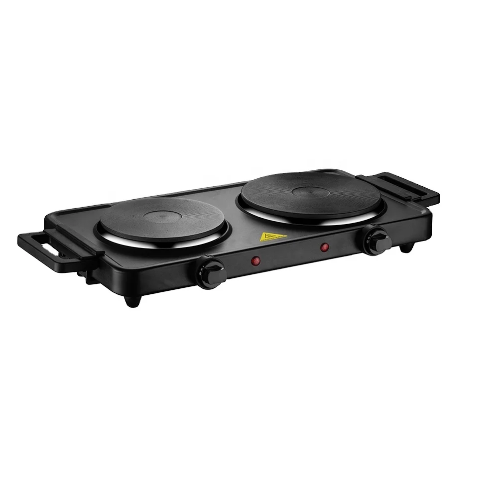 Heating appliance double electronic hot plate 2 burners ring burners 2plate spiral hotplate