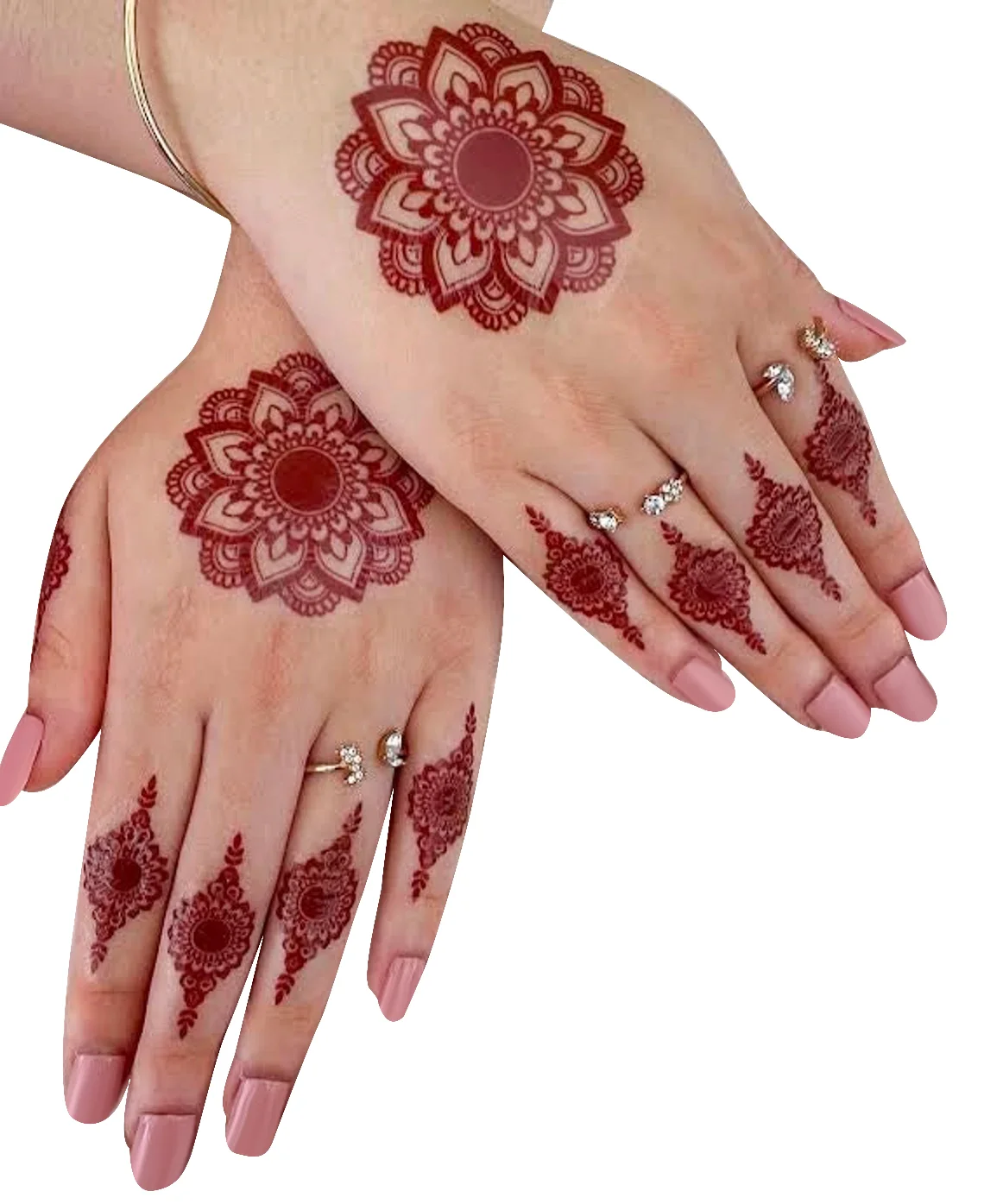 Fast Delivery Henna Tattoo Stickers Tattoo Stickers Temporary Henna Sticker Tattoo Stencils