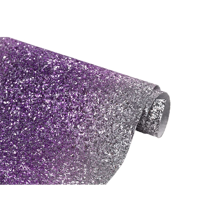 2021 New Product Waterproof And Windproof PU Glitter Film Synthetic Designer Leather Clothing Fabric