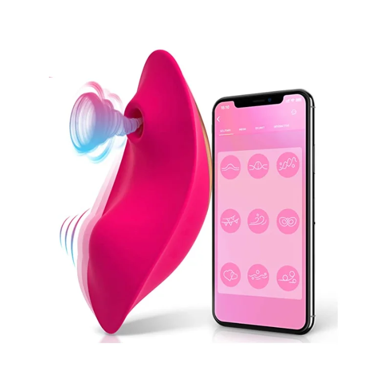 Amazon APP Control 9 Vibration & Suction Modes Clit Sucker Nipple Stimulator Wearable Panty & Clitoral Sucking 2 in 1 Vibrator