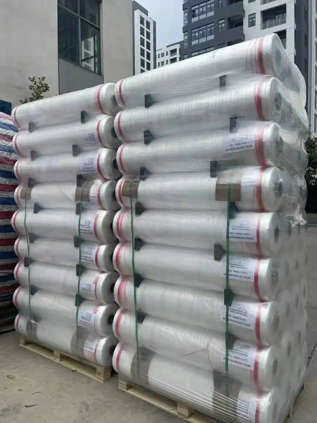 China factory customized 1.25m x 2000m agricultural use hdpe bale net wrap hay net for round bales