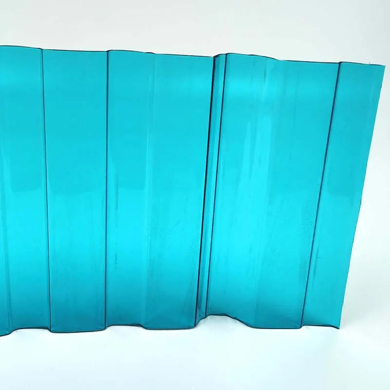 China Factory wholesale transparent plastic polycarbonate corrugated sheet for building roofing, agricultural