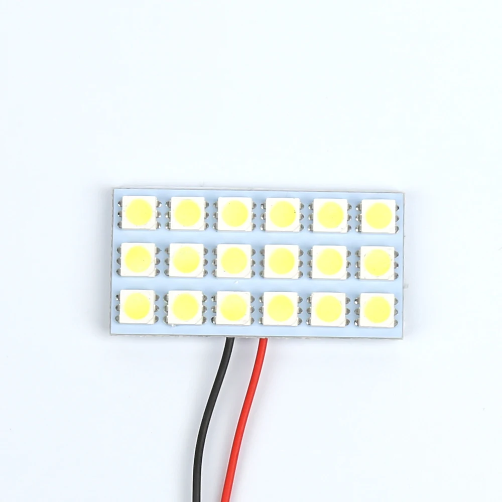 5050 Chip PCB Socket 18 SMD 194 168 192 W5W Car Led Light Bulb DC 12V Auto Reading Lamp White License Plate Light