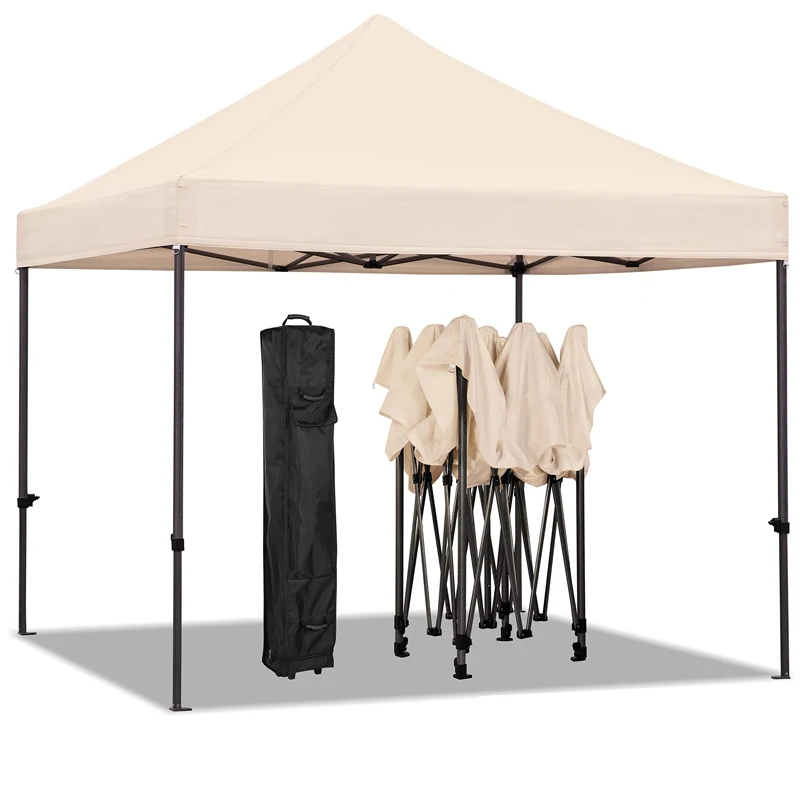 Customized 10FT 3*3M Pop Up Beach Gazebo Canopy Roof Top Tent Business Tents For Events With Logos Advertising Table Cloth