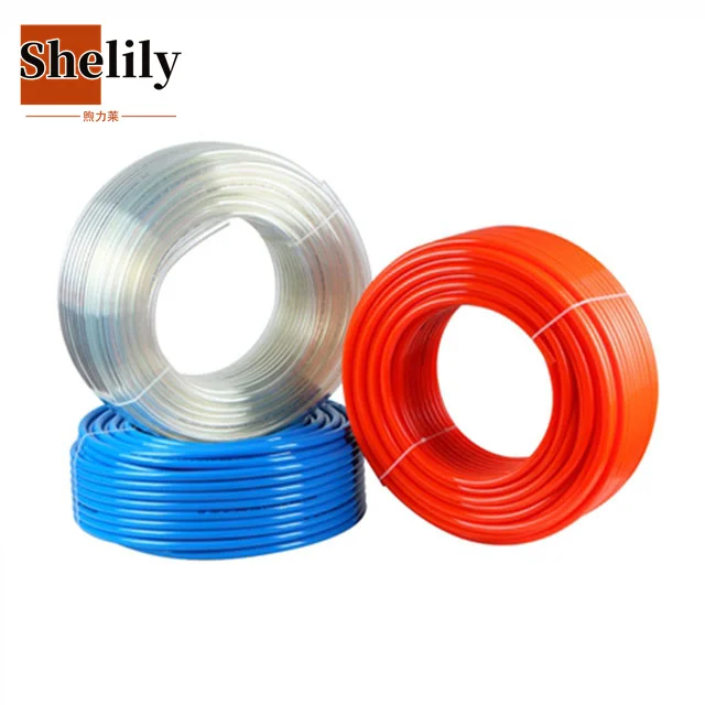 Blue Red Black color Polyurethane hose Pneumatic Pu pipe Air Line Tube Compressible Tubing For Fluid Transfer