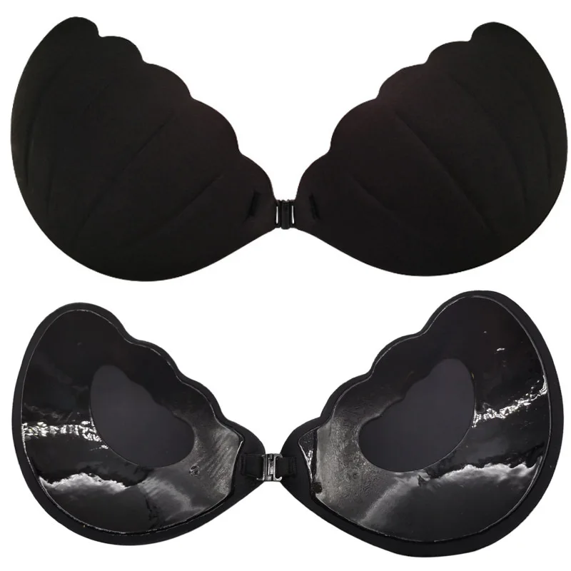 One Piece Silicone Push-up Strapless Self-adhesive Sticky Invisible Backless Bra