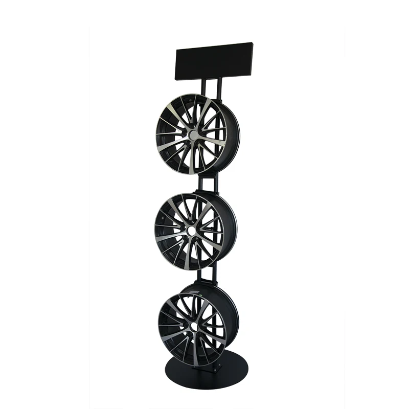 Single side hanging wheel hub display rack car accessories steel ring display rack tire shelf