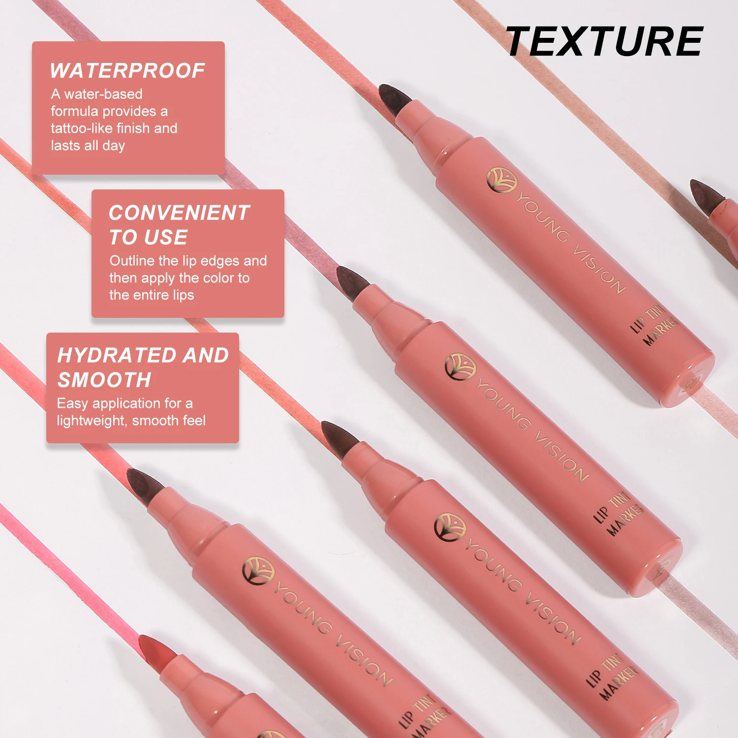 Wholesale Moisturising Matte Lip Gloss Makeup Kit for Women Waterproof Smooth Lip Liner Pencil Paste