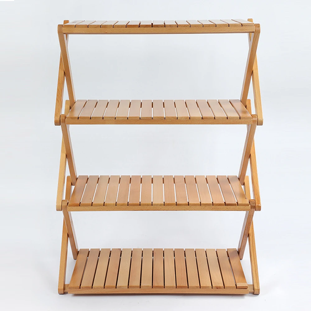 Уличная мебель, портативная складная деревянная полка для кемпинга, деревянный стол для кемпинга, деревянная полка, Складная полка для кемпинга