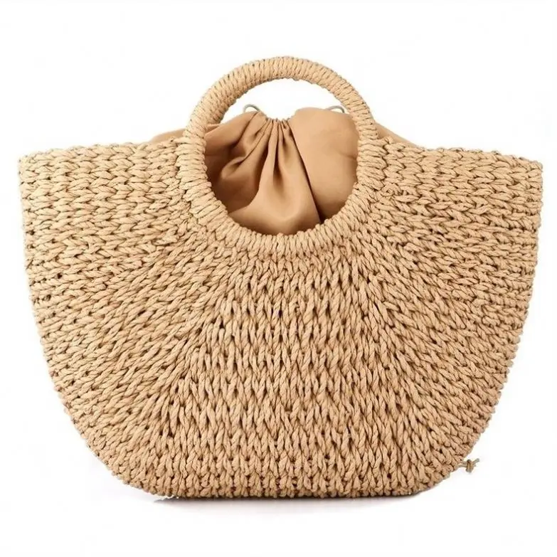 Color Matching Bag Bucket Leisure Cool Women Handbag Beach Big Handbags Bamboo Vietnam Colorful Jelly Mesh Cow Print