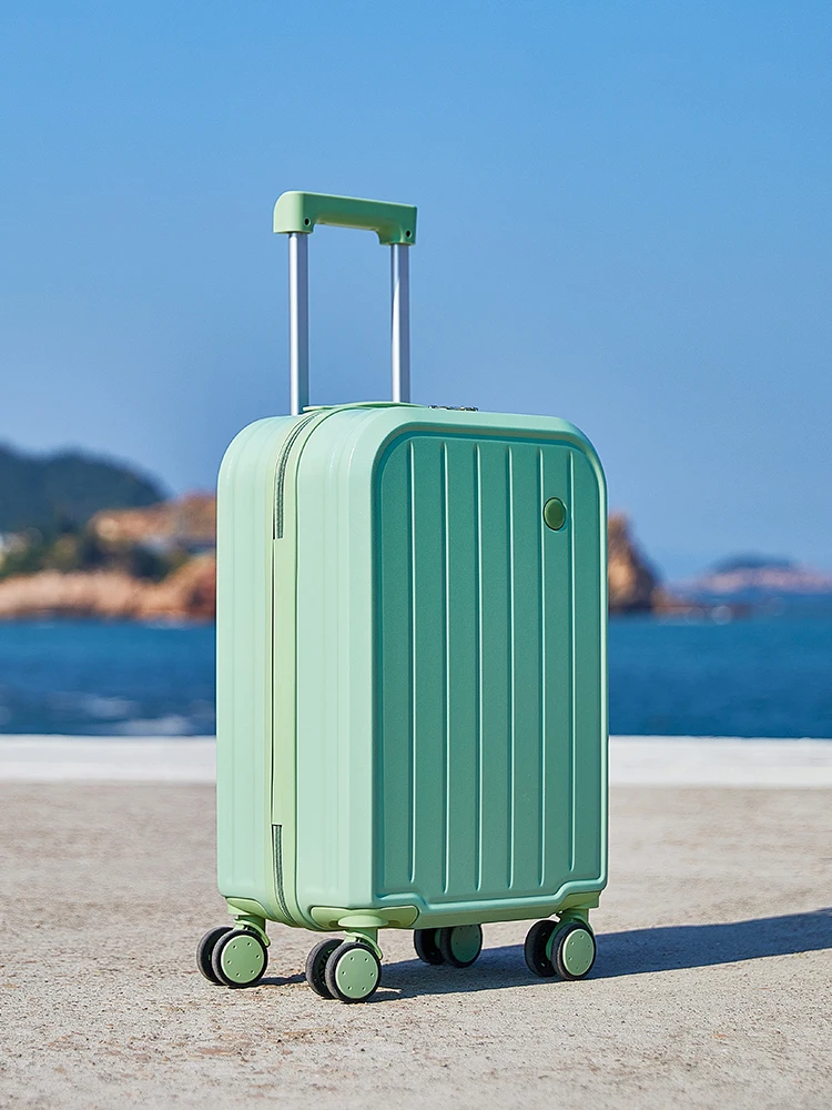 2023 New Design Custom ABS Travelling Box Luggage Trolley Bag Suitcase With Handle