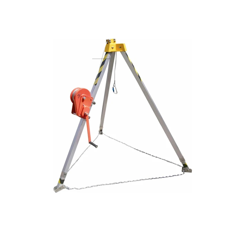 Marine  type Rescue Tripod  Safe Rescue Tripod  Lifting tripod with Chains Crane Winches