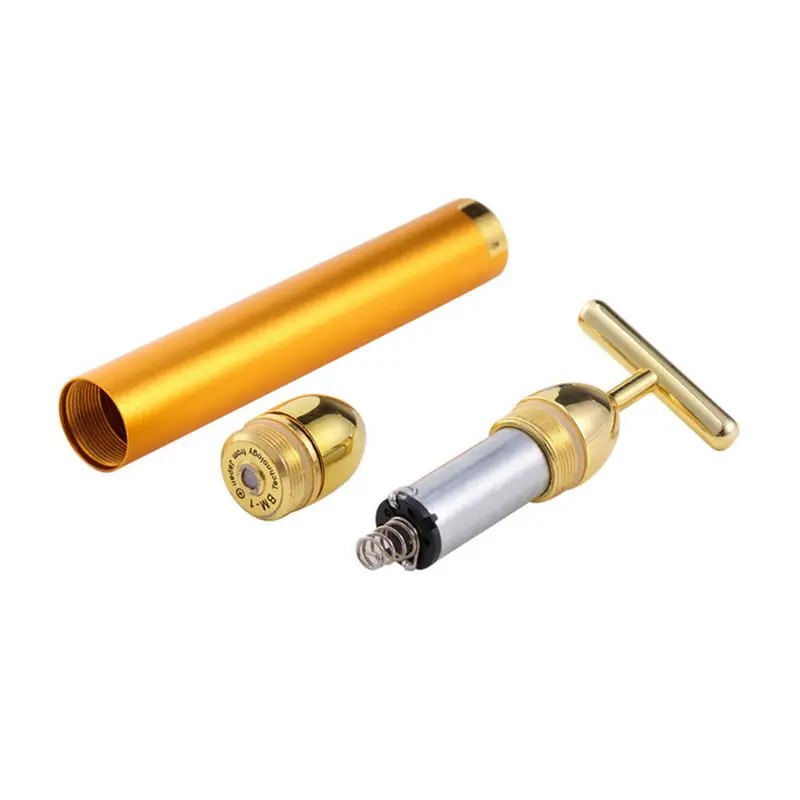 
2020 Hot Sale Popular 24k Yellow Gold Facial Sculpting Massager Energy Beauty Gold Clad Bar 