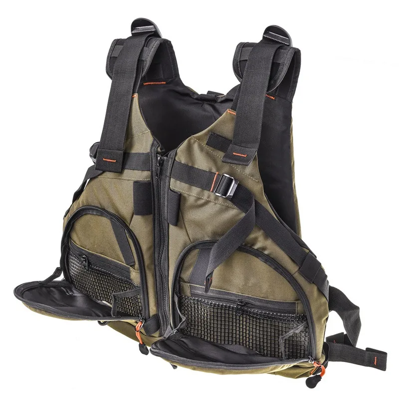 Kayak lifejacket Portable ultra-thin lightweight rocky vest adjustable mesh breathable